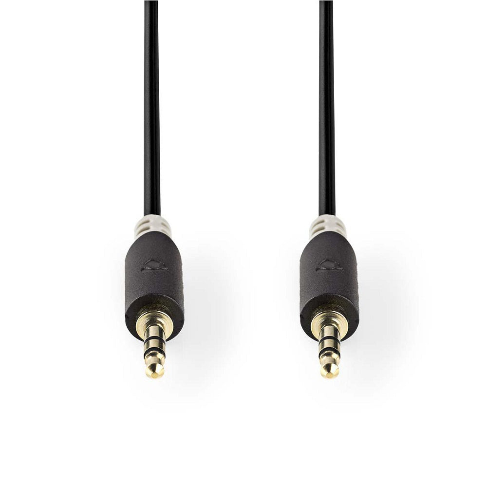 Cavo Audio Stereo Maschio da 3,5mm-Maschio da 3,5mm 2m Antracite CABW22000AT20  5412810264902 ND3696
