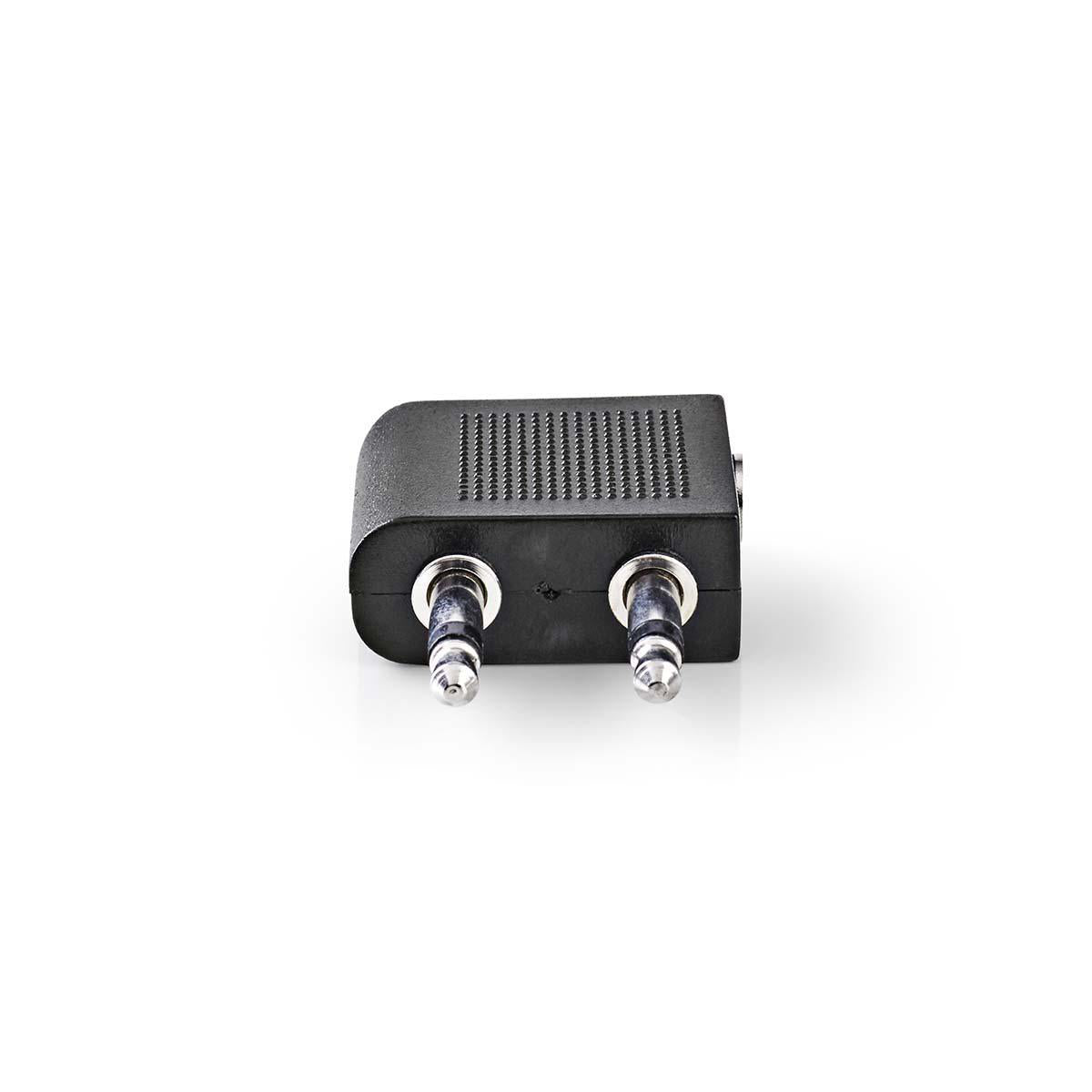Adattatore Audio per Aereo 2x Maschio da 3,5mm-Femmina da 3,5mm confezione da 10 pezzi  CAGP22970BK 5412810298853 ND3774