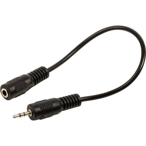 Cavo adattatore jack audio maschio 2.5mm - femmina 3.5mm