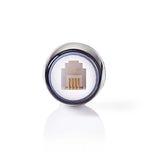 Adattatore per telecomunicazioni anti-torsione RJ10 maschio-RJ10 femmina TCGP90950BK 5412810283057 ND4140