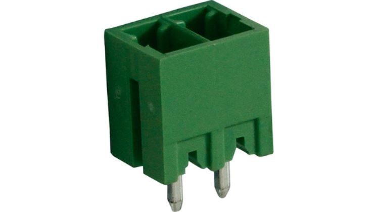 Connettore maschio, 2 Poli, 3.81mm Passo, 8A, 1.31mm²