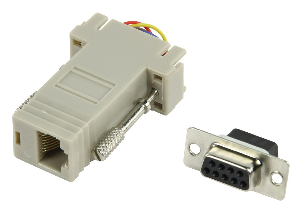 Adattatore di Serie D-SUB 9-Pin Femmina - RJ45 (8P8C) Femmina