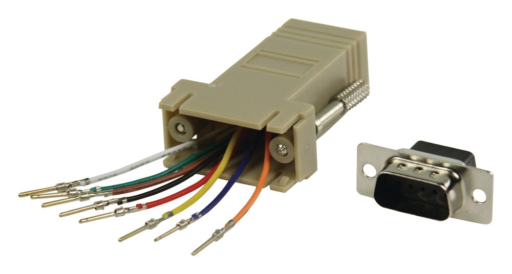 Adattore di Serie D-suB A 9 Pin Maschio-RJ45 (8P8C) Femmina