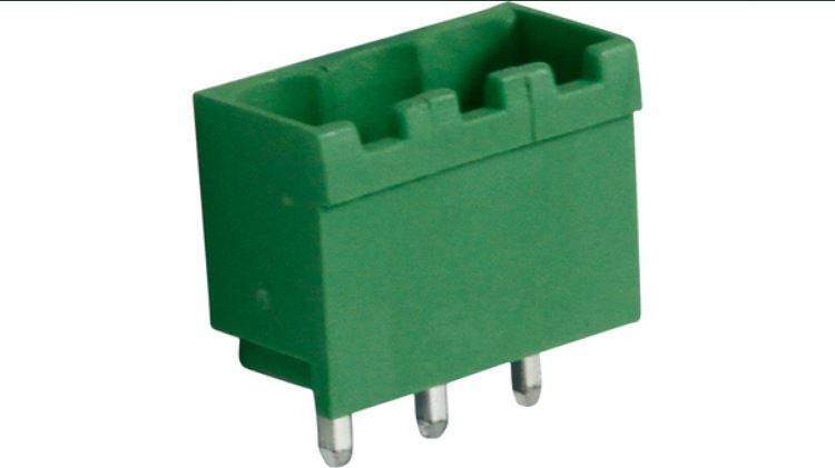 Connettore maschio, 3 Poli, 5.08mm Passo, 15A, 2mm², Dritto
