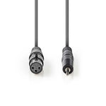 Cavo Audio XLR Bilanciato Femmina a 3 Pin XLR-Maschio da 3,5mm 1m COTH15320GY10 5412810295883 ND4982