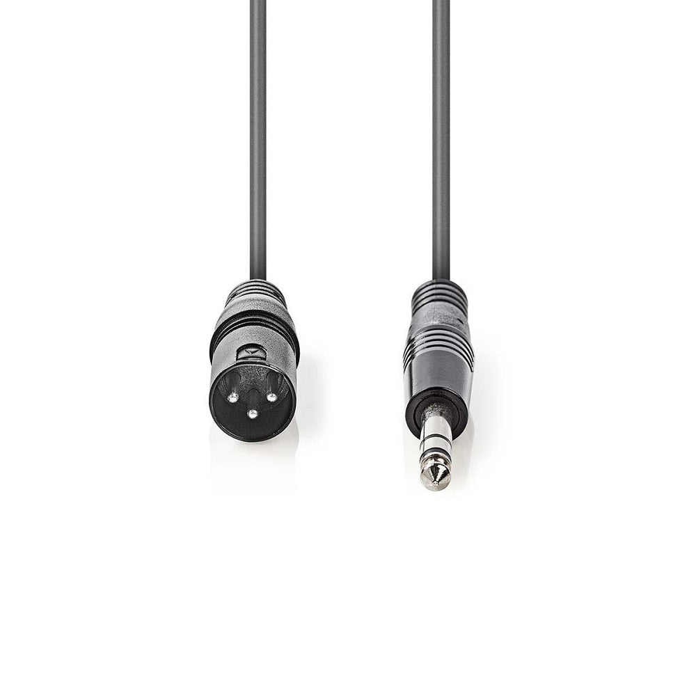 Cavo Audio XLR Bilanciato Maschio a 3 Pin XLR-Maschio da 6,35mm 1.5m COTH15100GY15 5412810295722 ND4986
