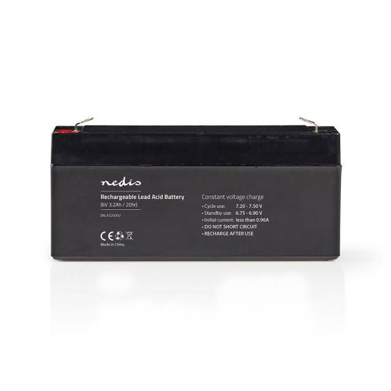 Batteria piombo-acido ricaricabile da 6V  3200mAh 134x35x61mm