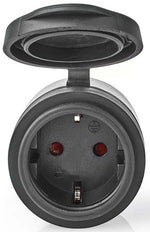 Presa Schuko Wi-Fi 10A 2500W massimo IP44 nera Nedis WIFIPO110FBK 5412810334025 ND5533