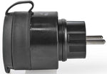 Presa Schuko Wi-Fi 10A 2500W massimo IP44 nera Nedis WIFIPO110FBK 5412810334025 ND5533