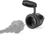 Presa Schuko Wi-Fi 10A 2500W massimo IP44 nera Nedis WIFIPO110FBK 5412810334025 ND5533