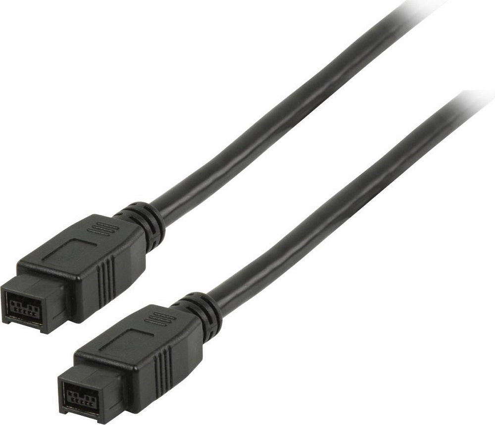 Cavo firewire 9 poli nero 2m