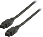 Cavo firewire 9 poli nero 2m