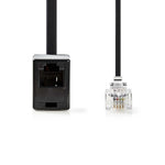 Prolunga per cavo di telecomunicazioni RJ11 maschio/femmina 10m TCGP90205BK100 5412810296842 ND5936