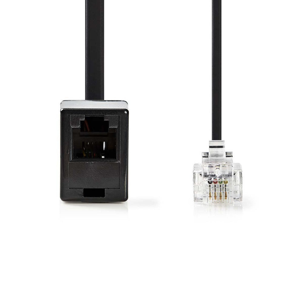 Prolunga per cavo di telecomunicazioni RJ11 maschio/femmina 10m TCGP90205BK100 5412810296842 ND5936
