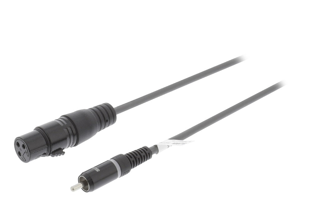 XLR Monocavo XLR 3p (Femmina) - RCA Maschio 1.5 m Sweex