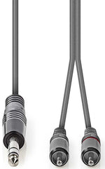 Cavo audio stereo jack audio 6.35mm/2 RCA 1.5m grigio  COTH23300GY15 5412810295319 ND6575