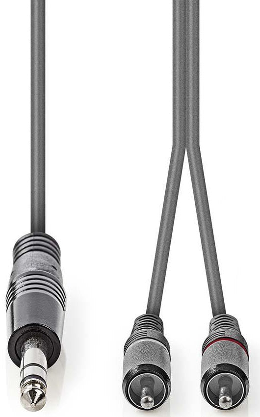 Cavo audio stereo jack audio 6.35mm/2 RCA 1.5m grigio  COTH23300GY15 5412810295319 ND6575