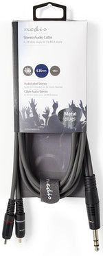 Cavo audio stereo jack audio 6.35mm/2 RCA 1.5m grigio  COTH23300GY15 5412810295319 ND6575
