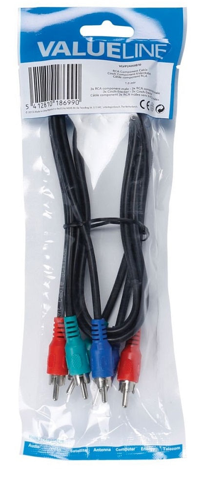 Cavo composito 3x RCA maschio 1m 5412810186990 VLVP24350B20 ND6986