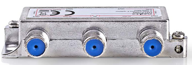 Splitter Satellitare 5-2400 MHz 11.5 dB IN:1/ OUT: 4  75 Ohm SSPL410ME 5412810298372 ND7040