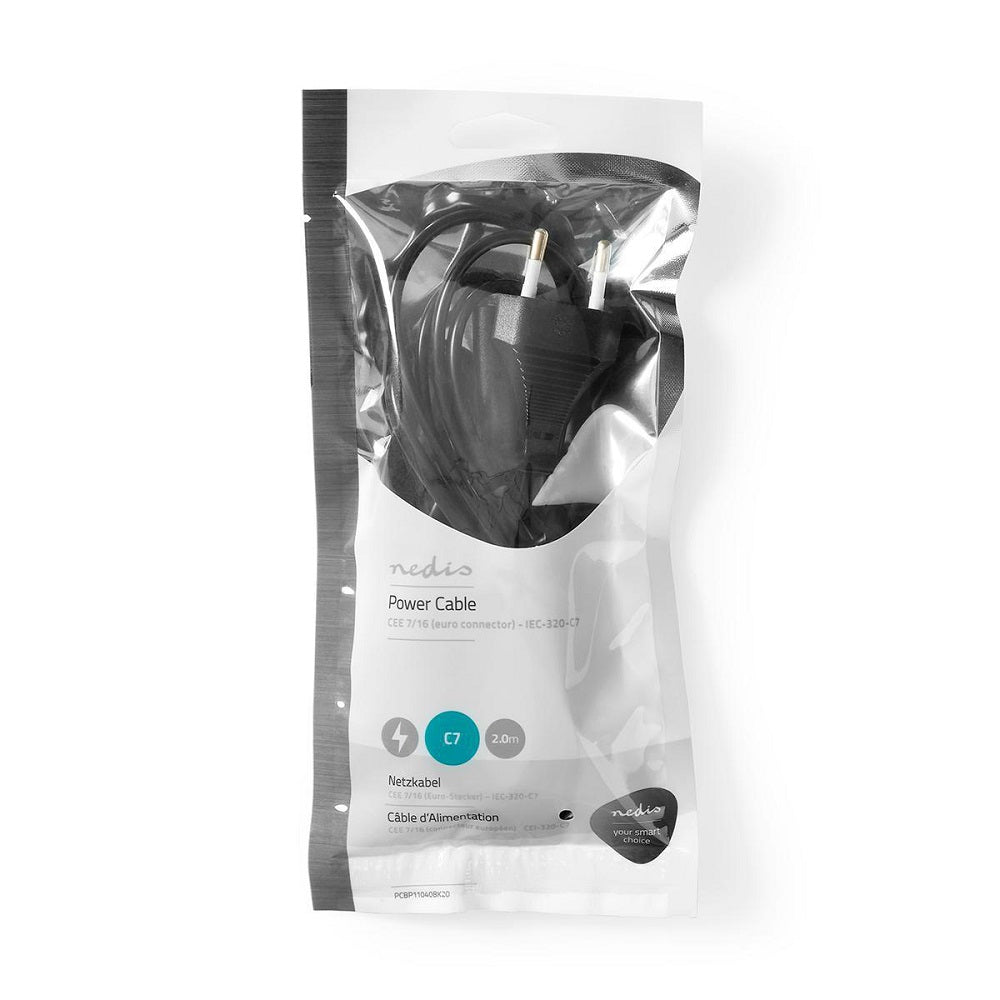 Cavo di alimentazione Spina Euro - IEC-320-C7 2m