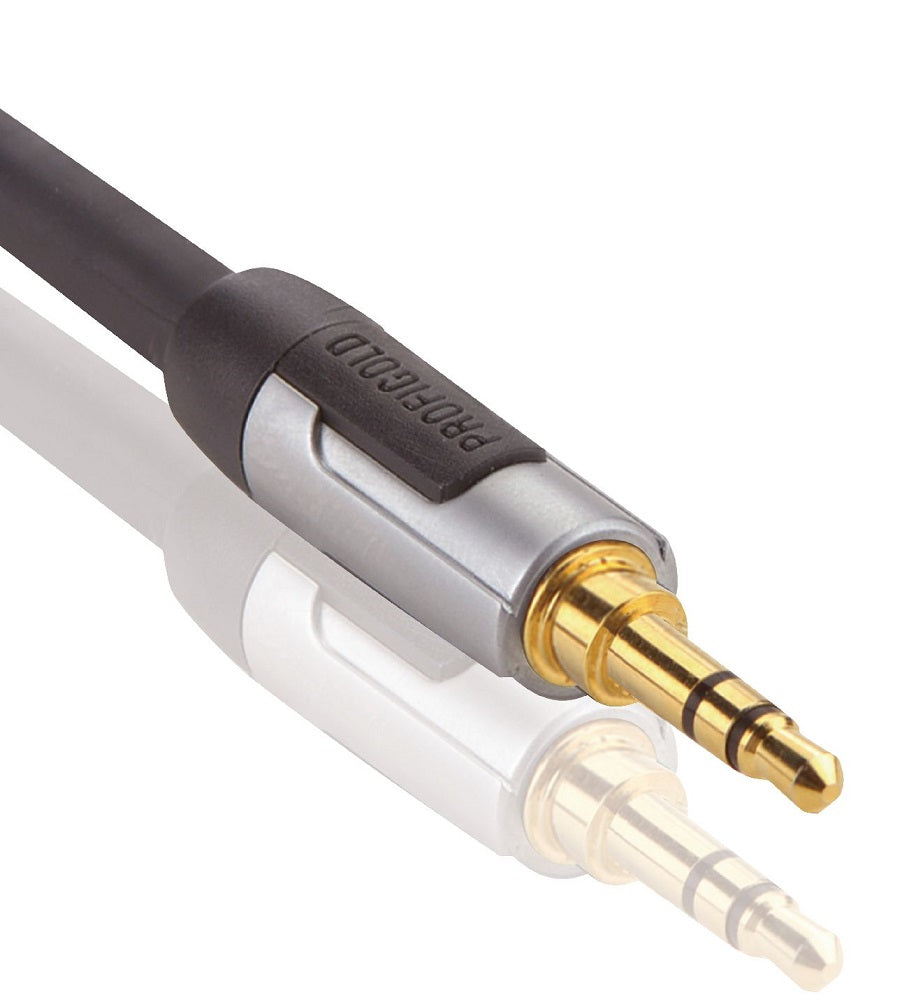Cavo audio stereo maschio da 3.5mm 1m antracite PROA3301 8717587000010 ND8035