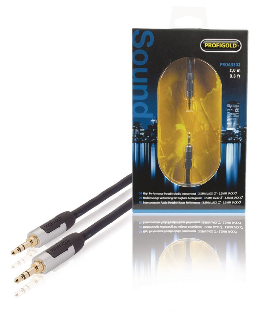 Cavo audio stereo maschio da 3.5mm 1m antracite