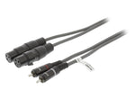 Cavo Stereo 2x XLR 3-Pin Femmina - 2x RCA Maschio 3m