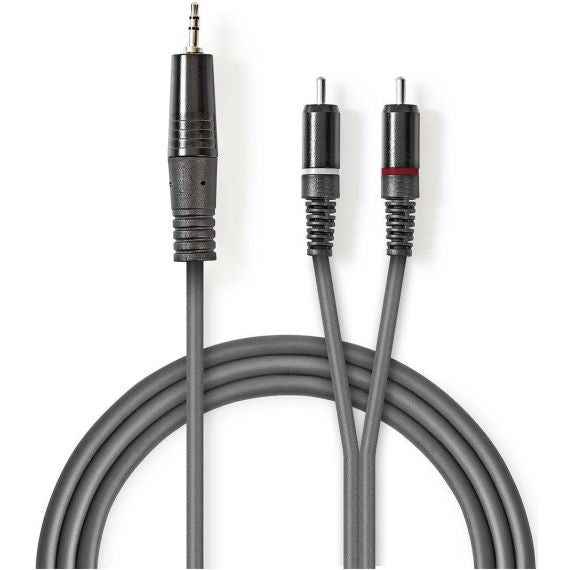 Cavo audio stereo 3,5 mm maschio-2x maschio RCA 5m