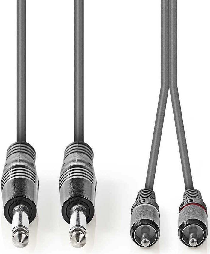 Cavo audio stereo 2x 6,35 mm maschio - 2x maschio RCA 5m COTH23320GY50 5412810295357 ND9554