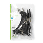 Connettore audio stereo dritto maschio diametro cavo 5.5mm 25 pz CAVC23900BK 5412810299287 ND9563