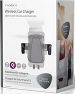 Caricabatteria da auto wireless 2A 10W con funzione di chiusura automatica Nero 5412810293384 CCHAQ10W3BK ND9665