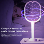Ricarica USB Mosquito Killer con trappola di luce viola con base, Purple Light