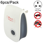 Repellente elettronico ad ultrasuoni 6 in 1 per scarafaggi, zanzare, parassiti, spina americana, 6pcs/Pack Ultrasonic Repeller UK Plug, 6pcs/Pack Ultrasonic Repeller AU Plug, 6pcs/Pack Ultrasonic Repeller US Plug, 6pcs/Pack Ultrasonic Repeller EU Plug