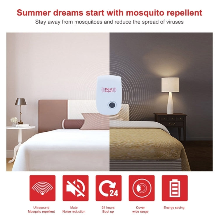 Repellente elettronico ad ultrasuoni 6 in 1 per scarafaggi, zanzare, parassiti, spina americana, 6pcs/Pack Ultrasonic Repeller UK Plug, 6pcs/Pack Ultrasonic Repeller AU Plug, 6pcs/Pack Ultrasonic Repeller US Plug, 6pcs/Pack Ultrasonic Repeller EU Plug