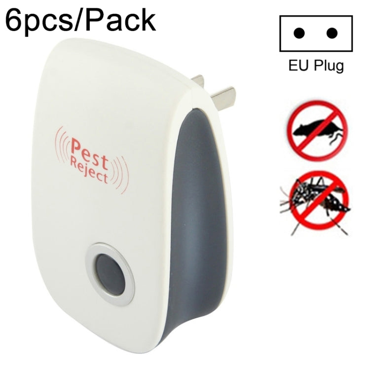 Repellente elettronico ad ultrasuoni 6 in 1 per scarafaggi, zanzare, parassiti, spina americana, 6pcs/Pack Ultrasonic Repeller UK Plug, 6pcs/Pack Ultrasonic Repeller AU Plug, 6pcs/Pack Ultrasonic Repeller US Plug, 6pcs/Pack Ultrasonic Repeller EU Plug