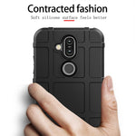 Custodia protettiva antiurto Custodia in silicone a copertura totale per Nokia 8.1 / X7, For Nokia 8.1 / X7