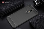 Custodia morbida TPU fibra carbonio per Nokia 7.1