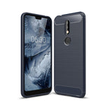 Custodia morbida TPU fibra carbonio per Nokia 7.1