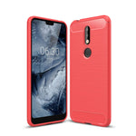 Custodia morbida TPU fibra carbonio per Nokia 7.1