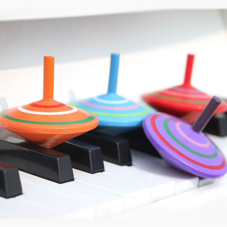 Mini giroscopio rotante in legno giocattolo puzzle fai-da-te genitore-figlio, dimensioni: 6 * 6 cm, Rotating Gyro