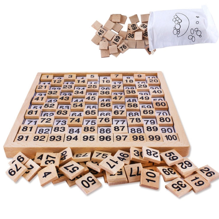 Sussidi didattici Montessori in legno numeri 1-100