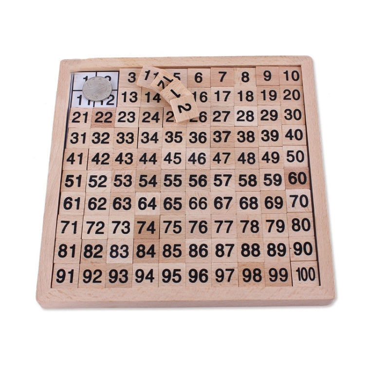 Sussidi didattici Montessori in legno numeri 1-100