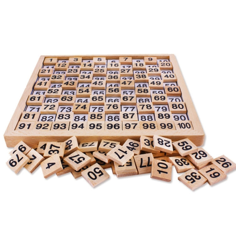 Sussidi didattici Montessori in legno numeri 1-100