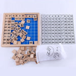 Sussidi didattici Montessori in legno numeri 1-100
