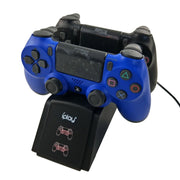 iplay Supporto per stazione dock di ricarica a doppia porta/Supporto di ricarica per controller per Sony Playstation 4 PS4 e Slim PS4 Pro con schermo indicatore display LED, HBP-119