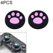 Custodia protettiva in silicone per zampe di gatto carino da 4 pezzi per PS4 / PS3 / PS2 / XBOX360 / XBOXONE / WIIU Gamepad Joystick