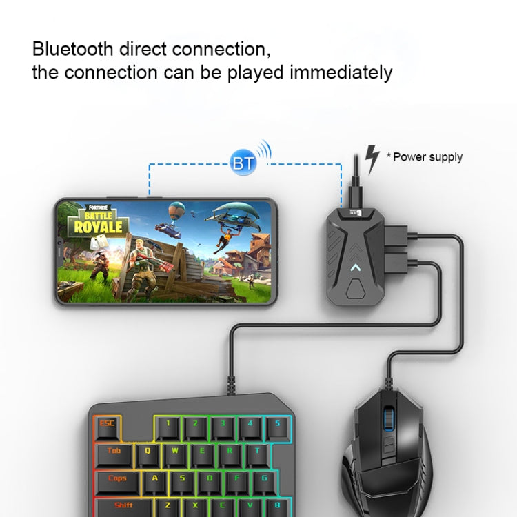 GAMWING MIX Convertitore mouse tastiera portatile Bluetooth 4.0 Mangiare pollo Strumento ausiliario di gioco, MIX