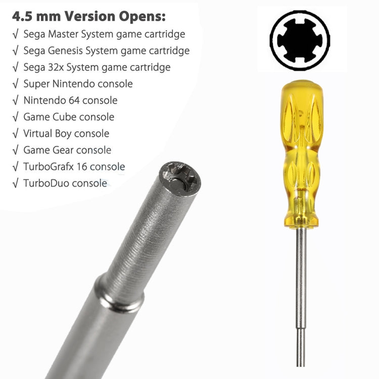 Durable 4.5mm Portable Screwdriver Bit for Nintendo NGC/N64/SFC,4.5mm