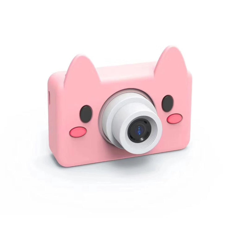 D9 8.0 Megapixel Mini Sports Digital Camera Slim Lightweight 2.0 Inch Screen Bear Protective Case 32GB Memory for Kids, Pig, Frog, Elk, Giraffe, Sheep, Rabbit, Bear